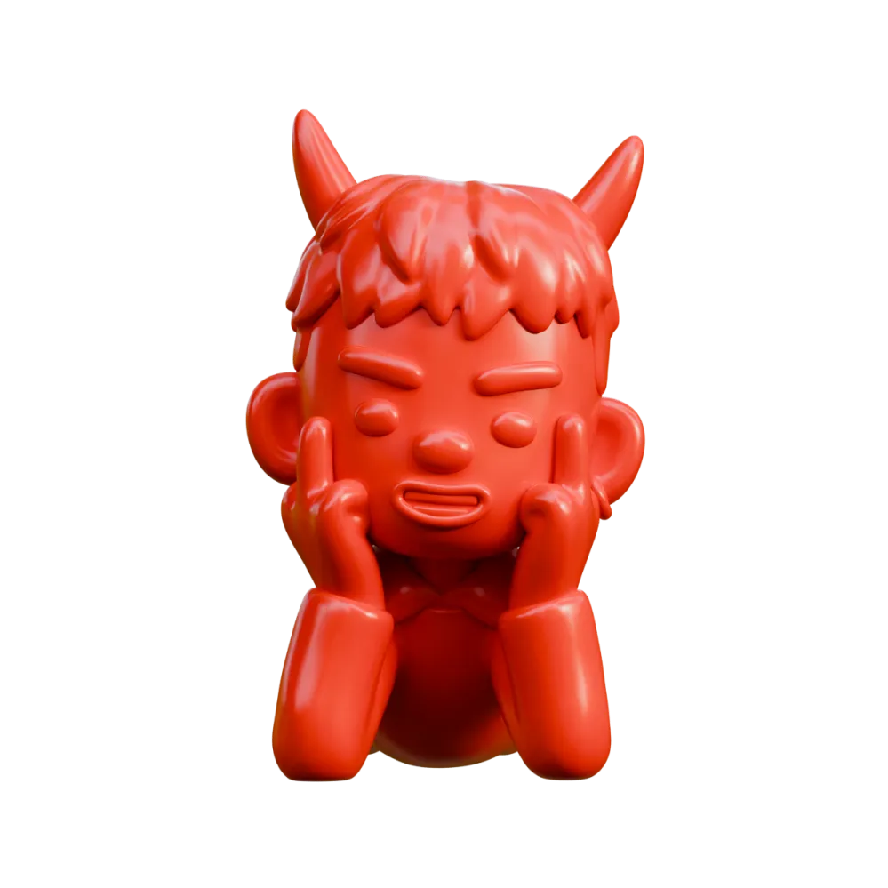 360 degree view of DEAMON CHARACTER SCULPT. Drag to rotate.